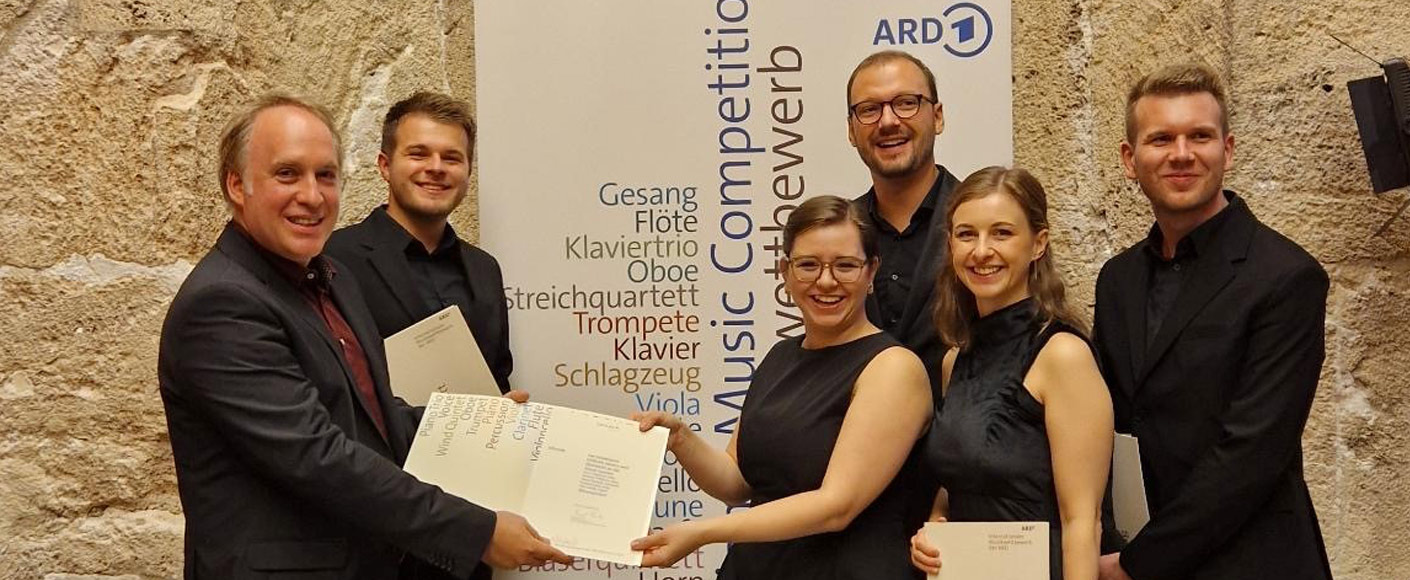 The Alinde Quintet is awarded the GENUIN Special Prize at the ARD Music Competition