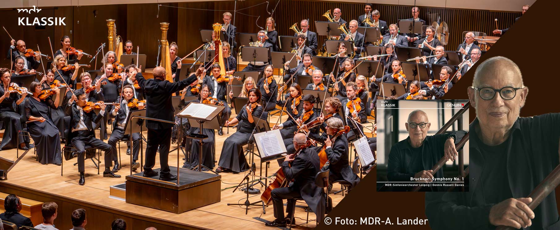 GENUIN News Bruckner Cycle featuring all the symphonies in their original versions, recorded by the MDR Symphony Orchestra under Dennis Russell Davies