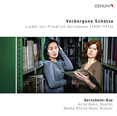 CD album cover 'Verborgene Schätze ' (GEN 19662) with Gernsheim-Duo, Naoko Christ-Kato, Anna Gann