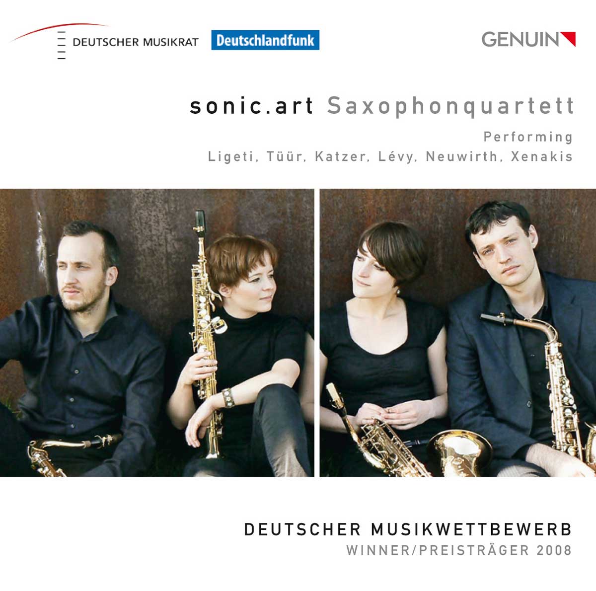 CD album cover 'sonic.art Saxophonquartett' (GEN 10164 )