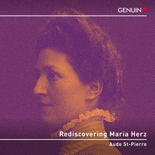 CD album cover 'Rediscovering Maria Herz' (GEN 24863) with Aude St-Pierre