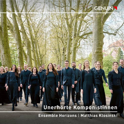 Unerhörte Komponistinnen forwardCD album cover 'Unerhörte Komponistinnen' (GEN 25939) with Ensemble Horizons, Matthias Klosinski