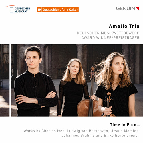 Time in Flux … forwardCD album cover 'Time in Flux …' (GEN 25935) with Amelio Trio
