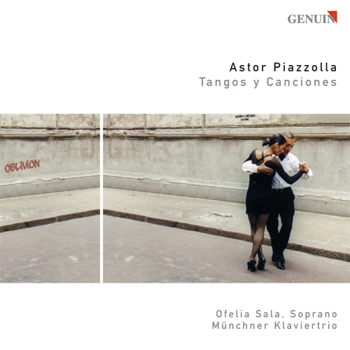 Astor Piazzolla CD album cover 'Astor Piazzolla' (GEN 88110) with Ofelia Sala, Münchner Klaviertrio