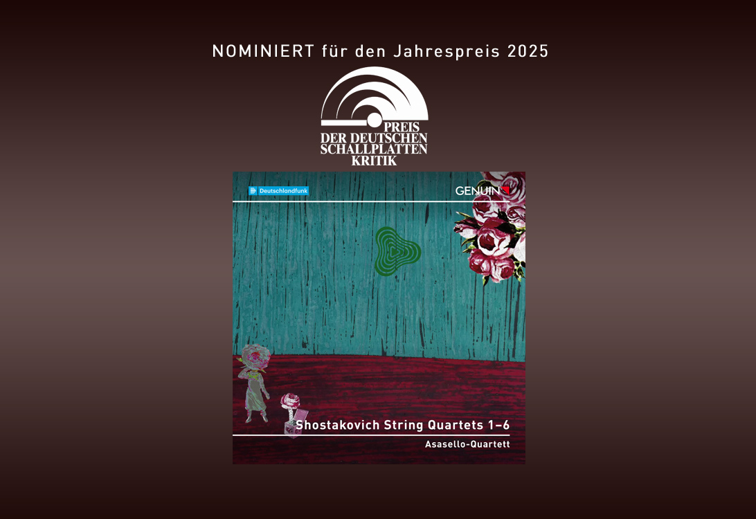 Shostakovich String Quartets 1-6 is nominated for the coveted Annual Award of the German Record Critics' Award